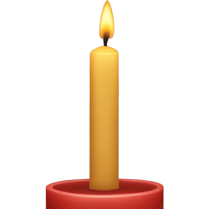 Christmas candle emoji