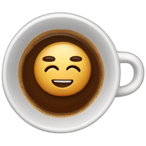 Coffee with crosiant emoji