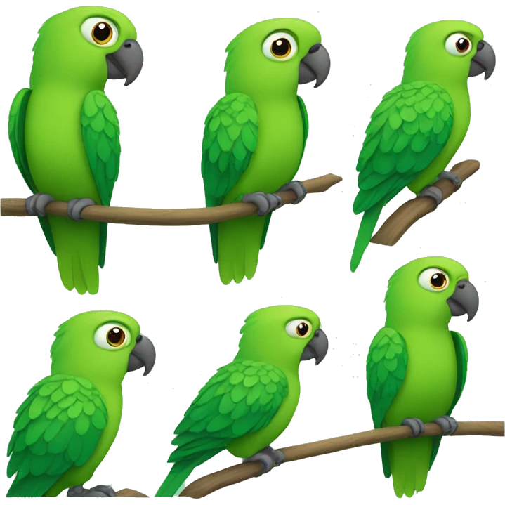  Green Parrot emoji