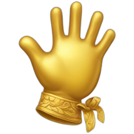 guante de oro emoji