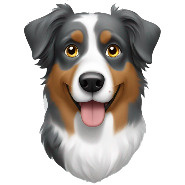 Australian shepherd over anvil emoji