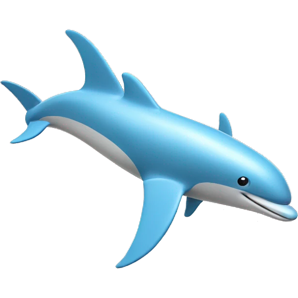 Dolphin flying a plane  emoji