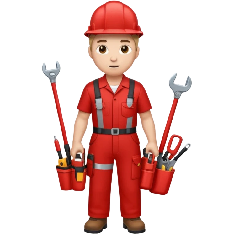 full bady red electrshn emoji