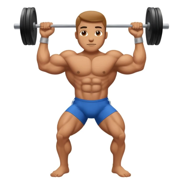 Man flexing his glutes emoji