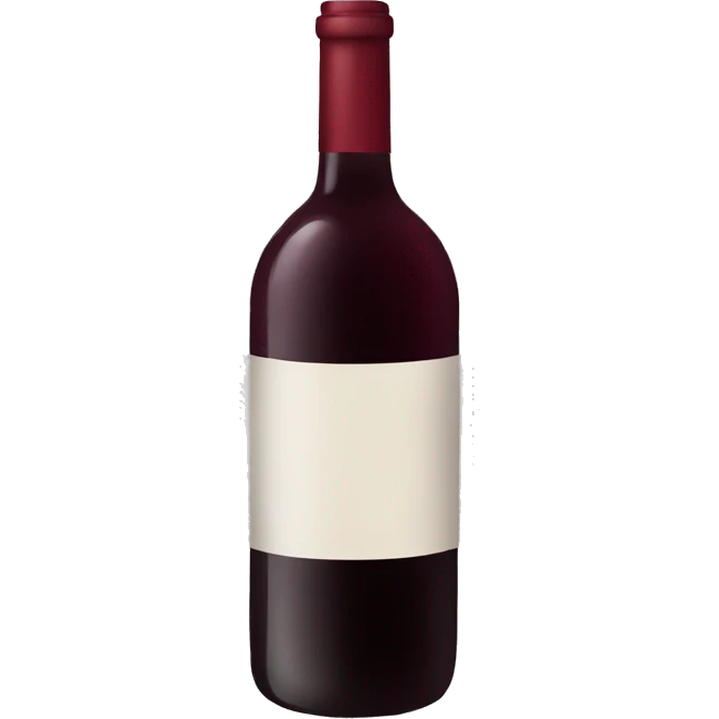 Dark red wine emoji
