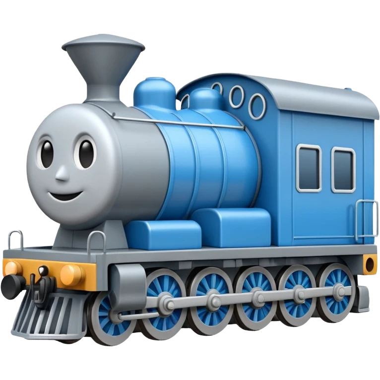 A cargo train, classic emoji style, variant 2 emoji
