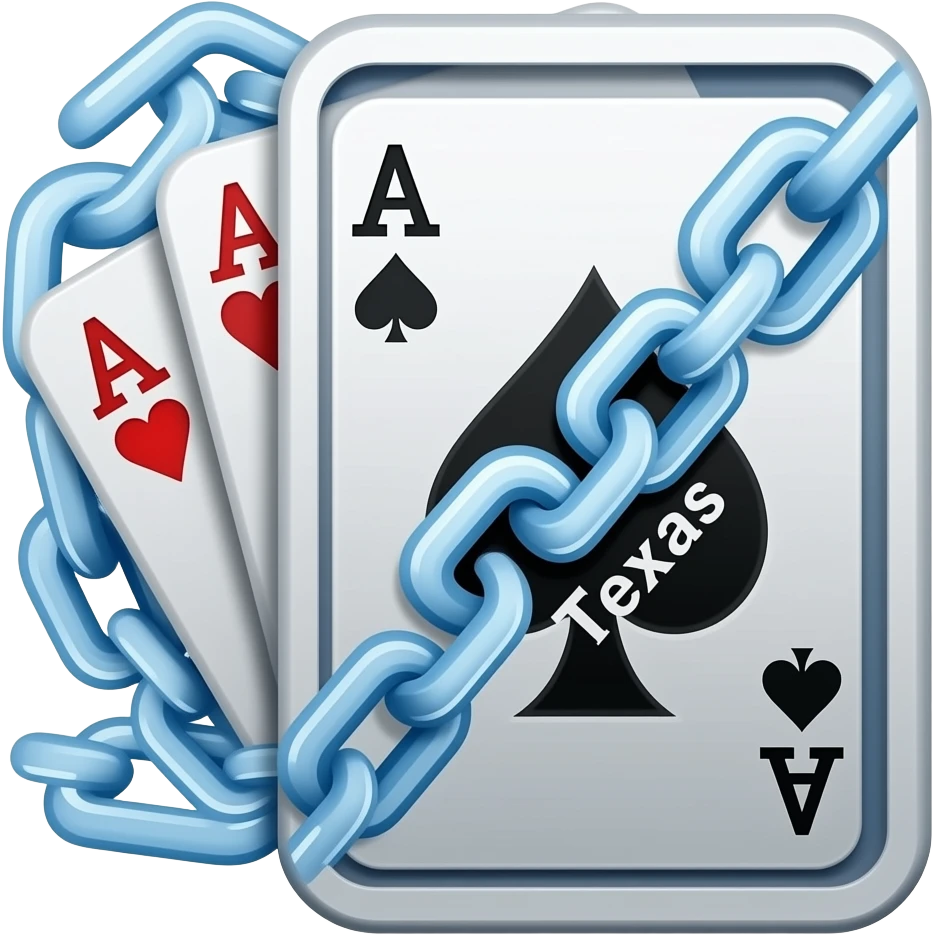 (dont include people) Yongwang Texas uses blockchain-based randomness for dealing. (icon) emoji