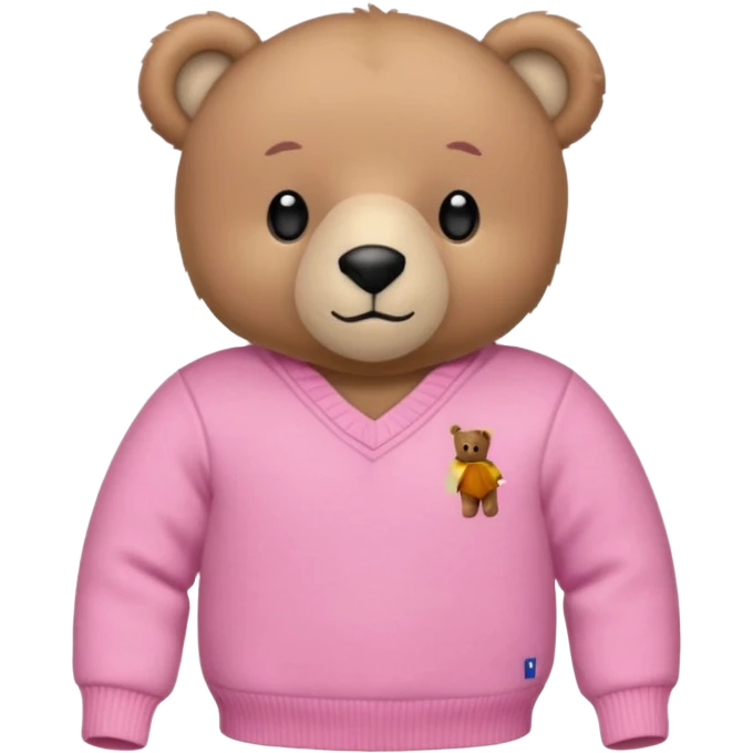 Polo ralph lauren bear in pink  emoji