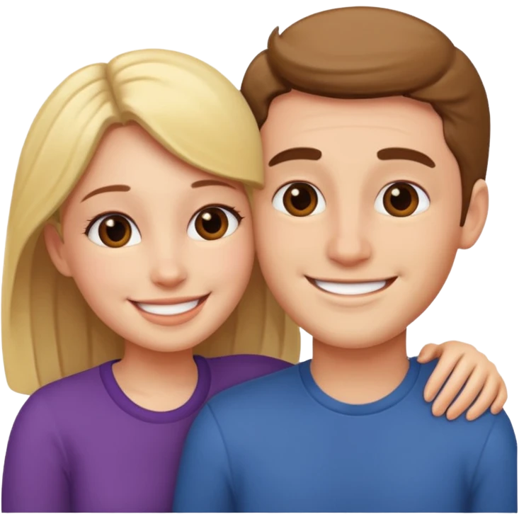 Long distance couple emoji