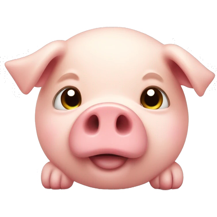 fat cute pig emoji