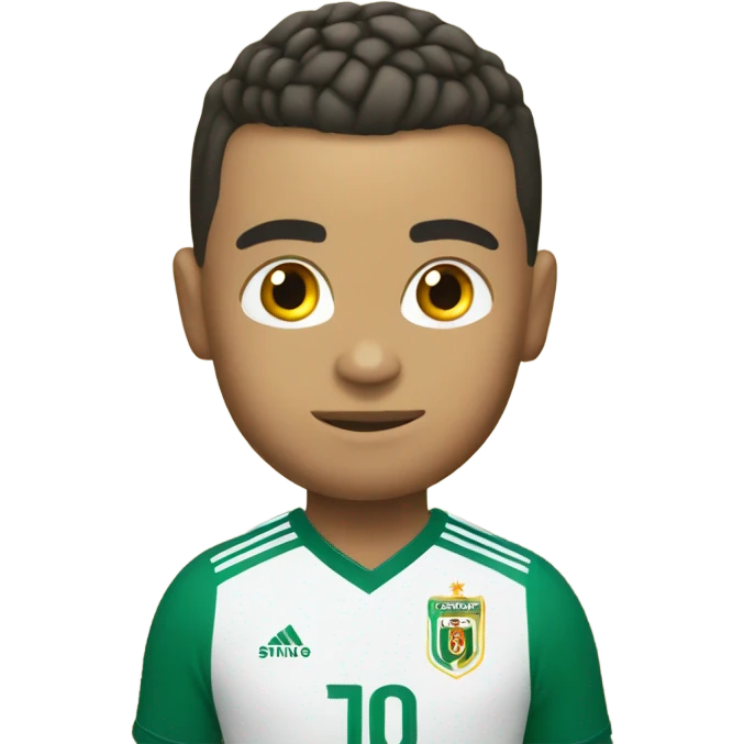 Ronaldo with World Cup  emoji