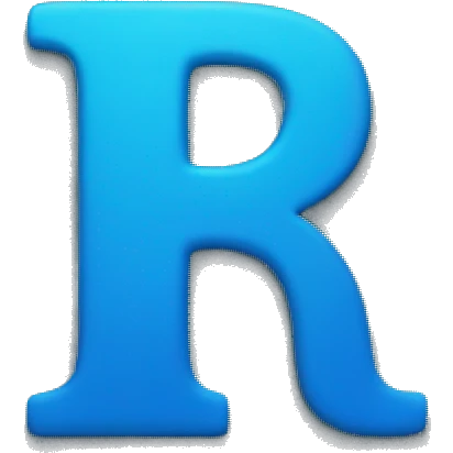 blue letter R emoji