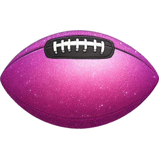Pink ombre football with glitter  emoji