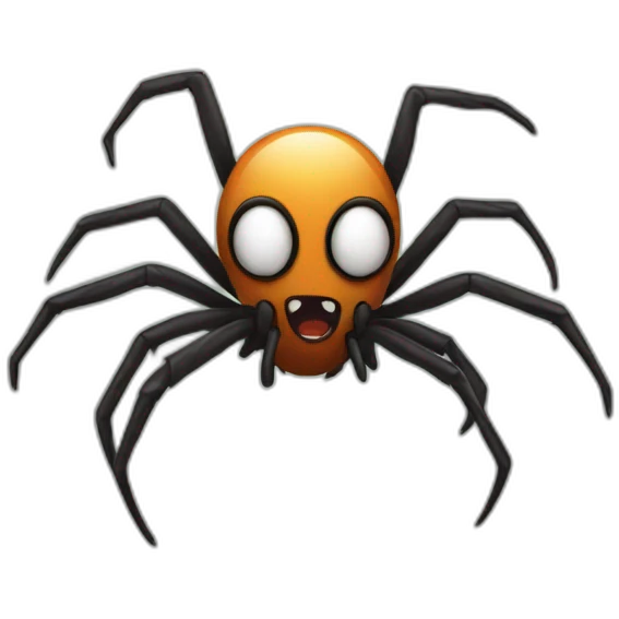 spooked spider emoji