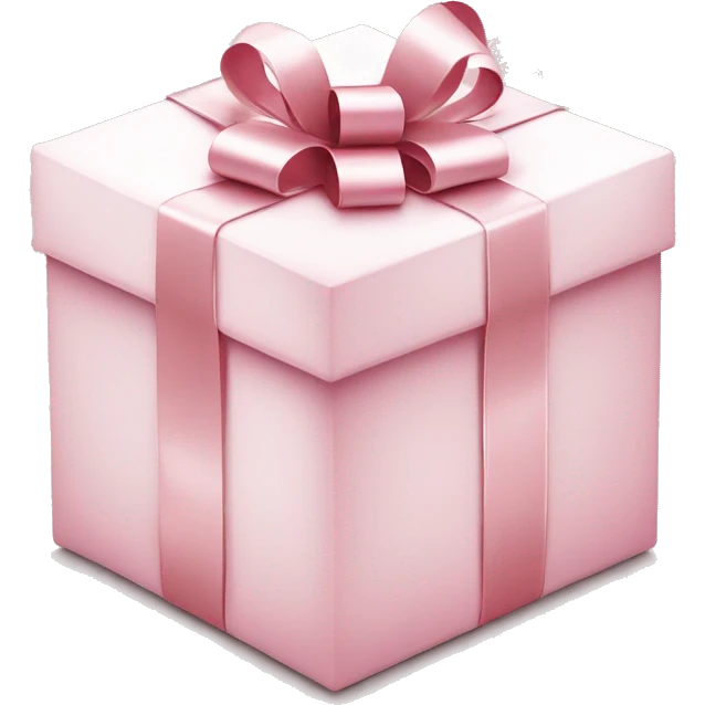 Light pink Christmas gifts under a white Christmas tree  emoji