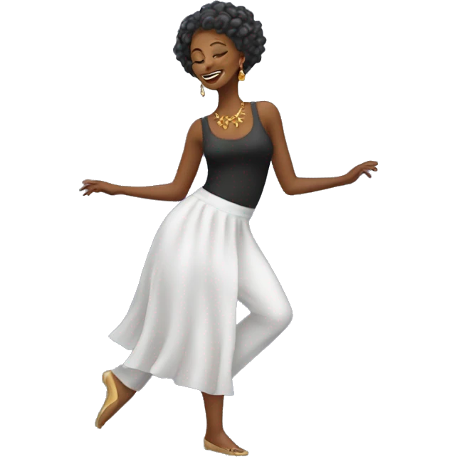 Lady style dance emoji