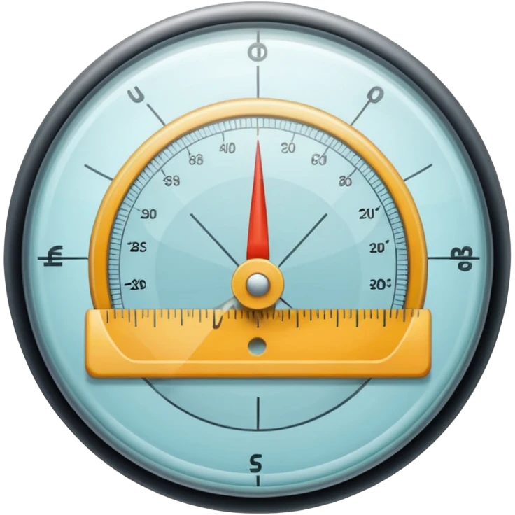 glass protractor emoji