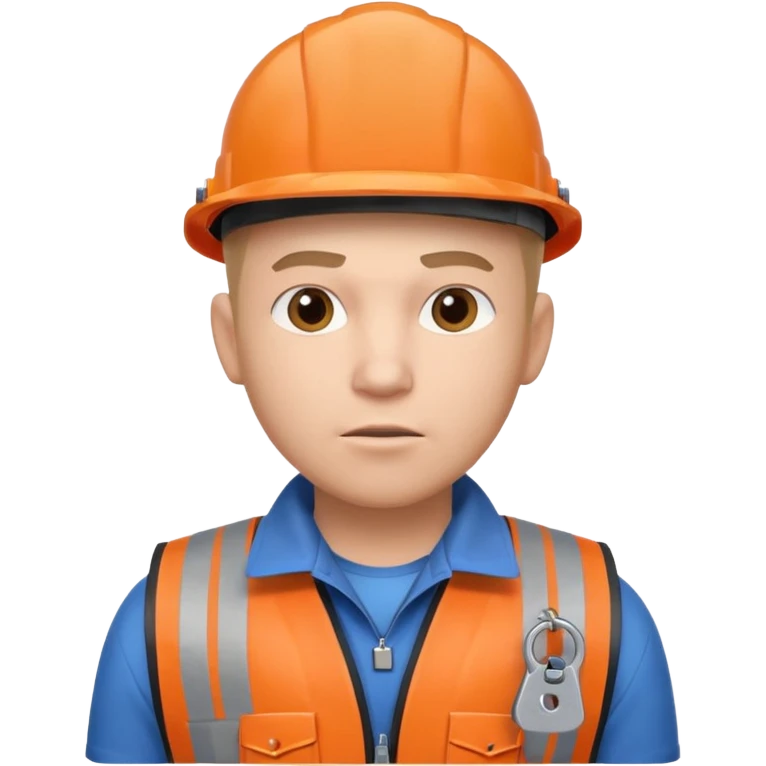 emergency locksmith worker portrait, head and shoulders only, protective gloves, utility vest collar, keyring visible, determined look, 3D cartoon, mobile game icon style, clean background, no text, no watermark

 emoji