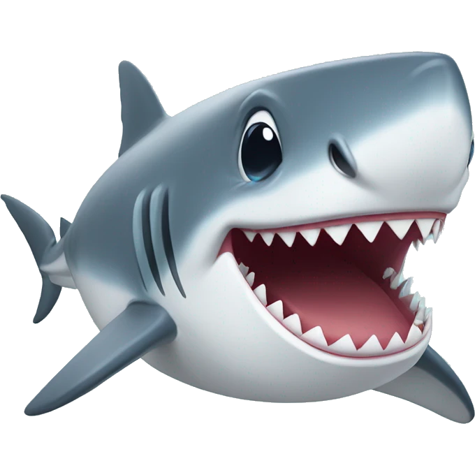 Shark with happy face emoji