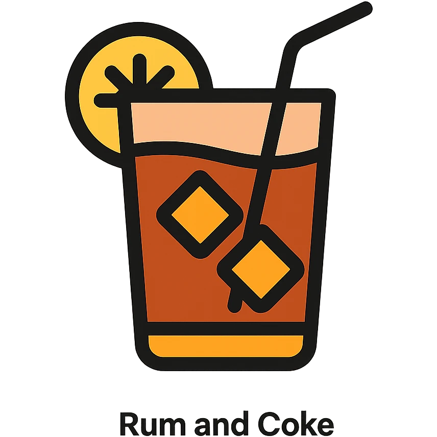 Rum and coke emoji