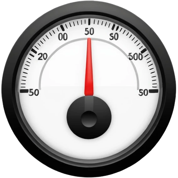 depth meter gauge, no numbers, clean and modern look, emoji style emoji