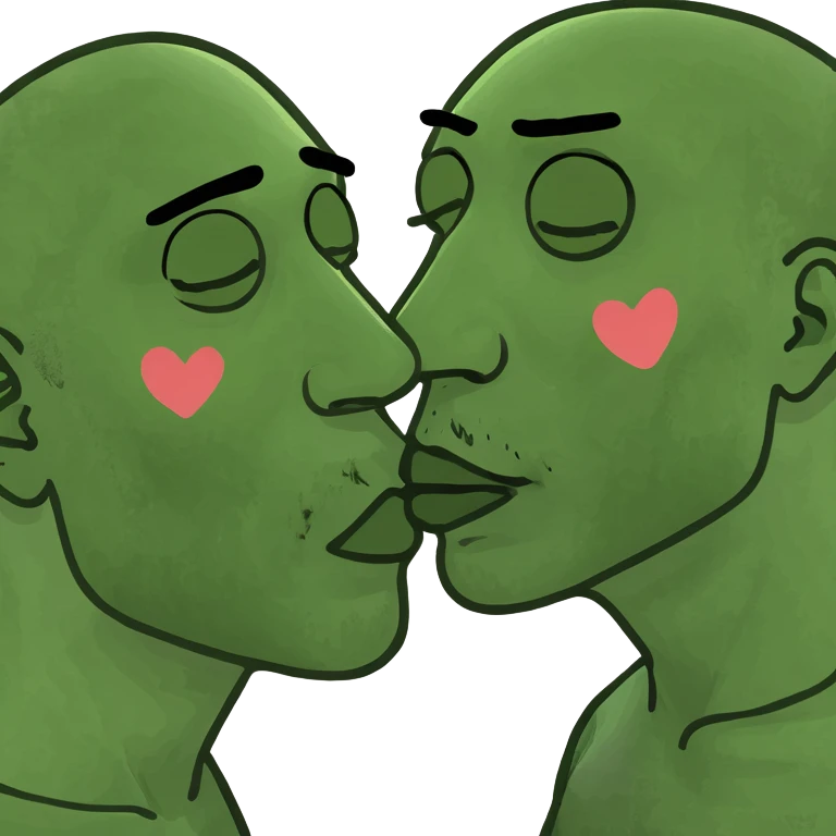 man kissing  emoji