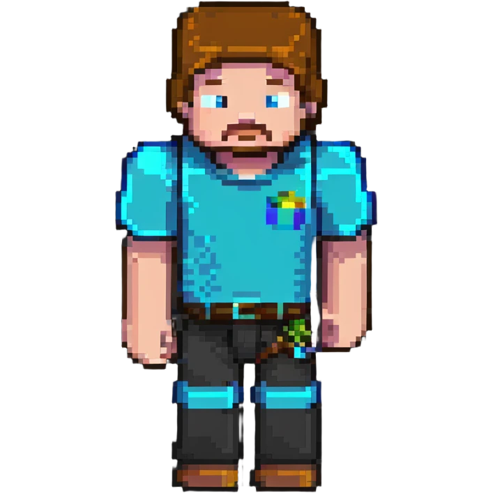 Minecraft Steve character emoji