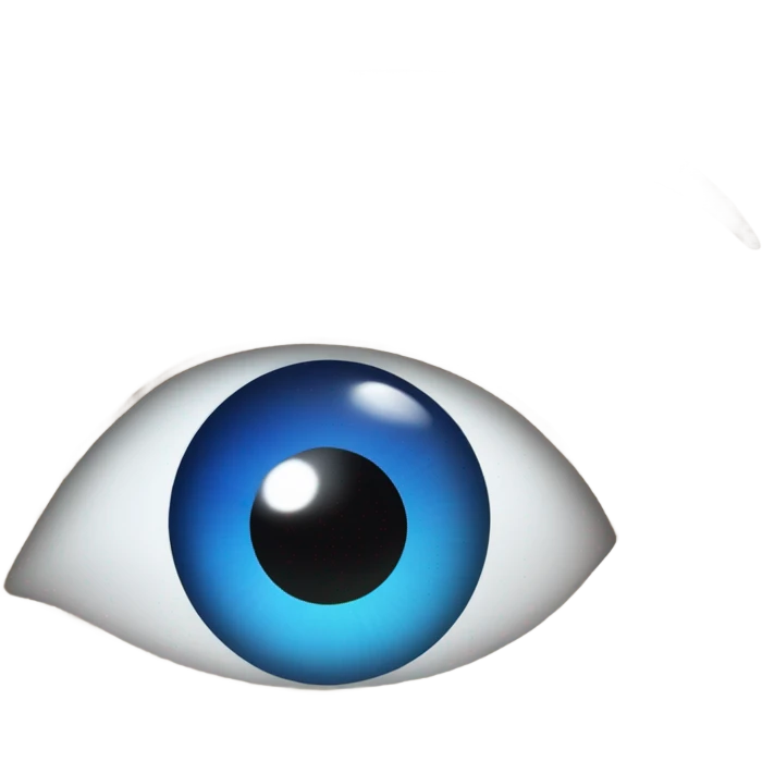 blue eye emoji emoji