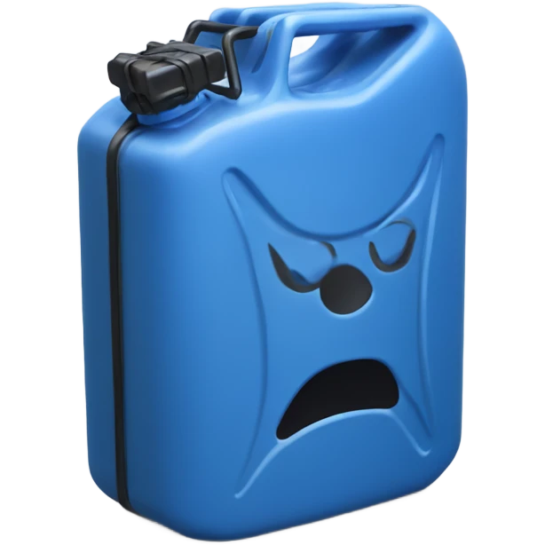 Blue plastic Jerry can emoji