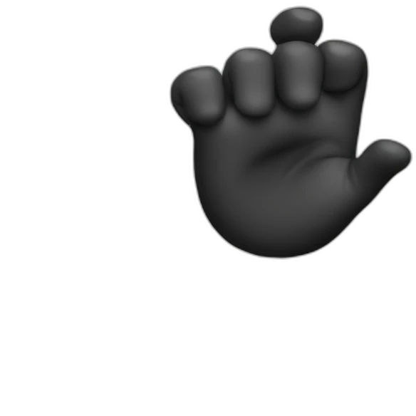 finger black hole emoji