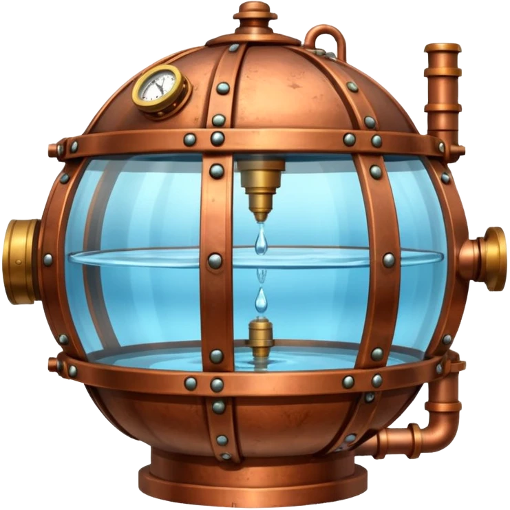 Steampunk water chamber emoji