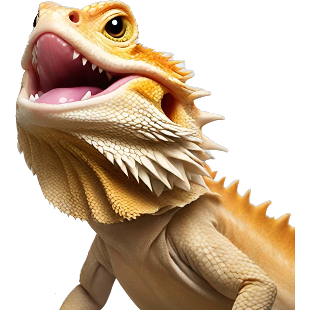 bearded dragon celebrating emoji