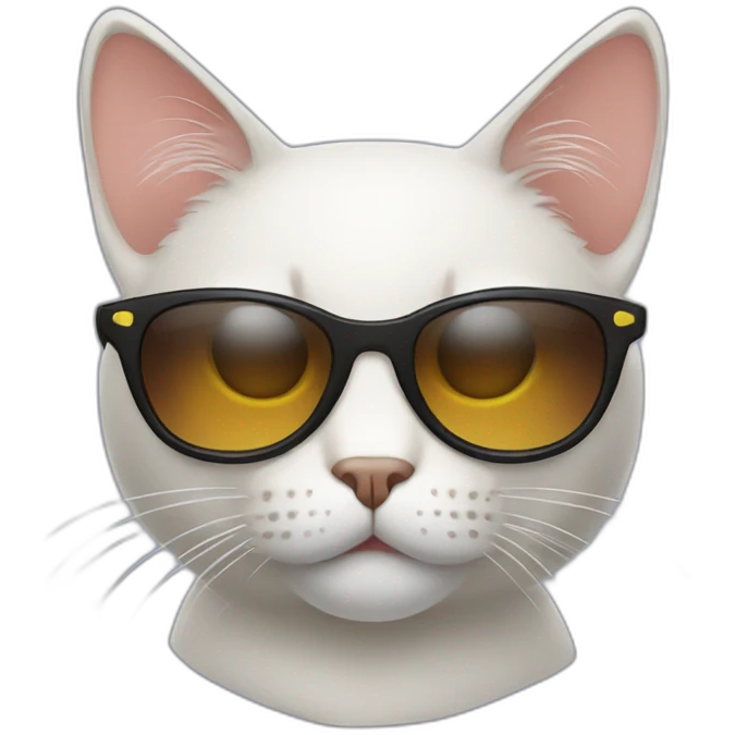 Cat with sunglasses emoji