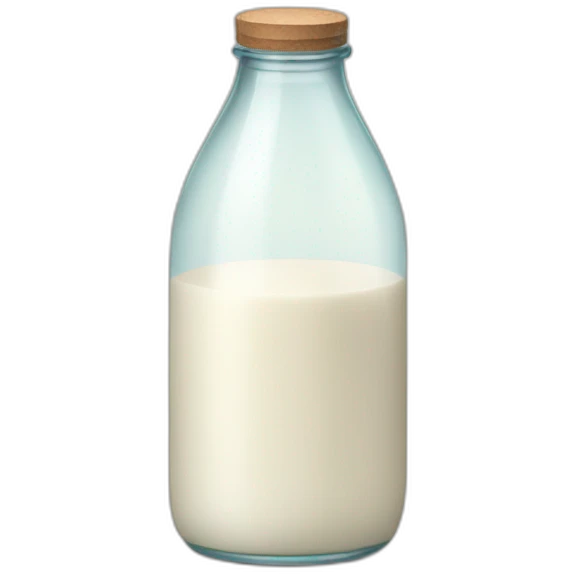 Milk in bottle emoji