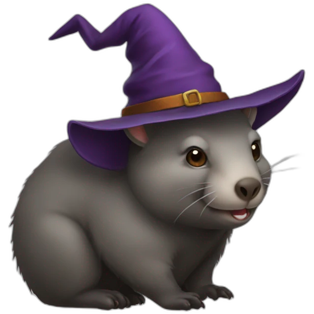 witch wombat emoji