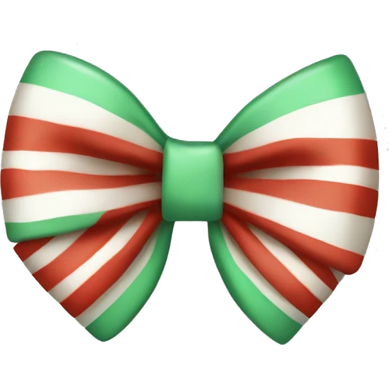 Small  Peppermint bow emoji