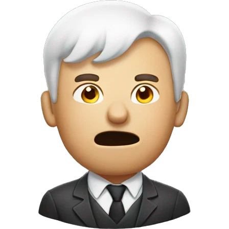 Farting man emoji