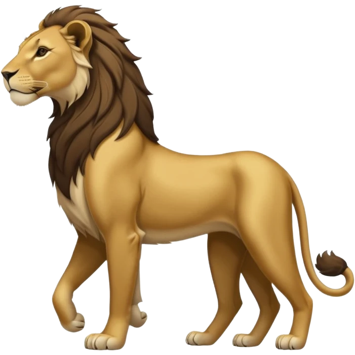 a lioness's silhouette emoji