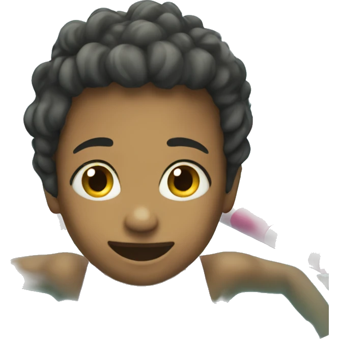 The child is swimming  emoji