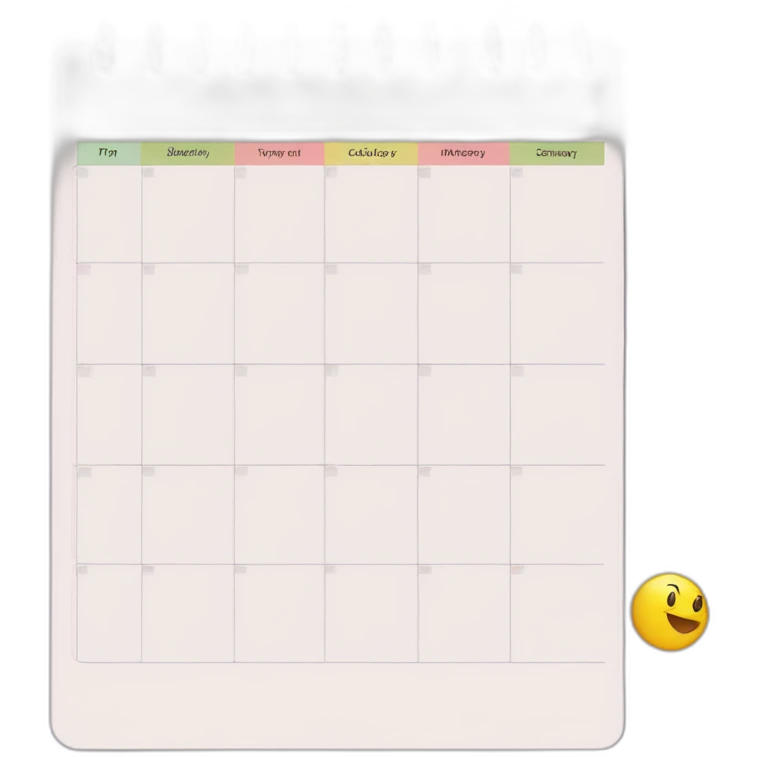 agenda schedule planner weekly emoji