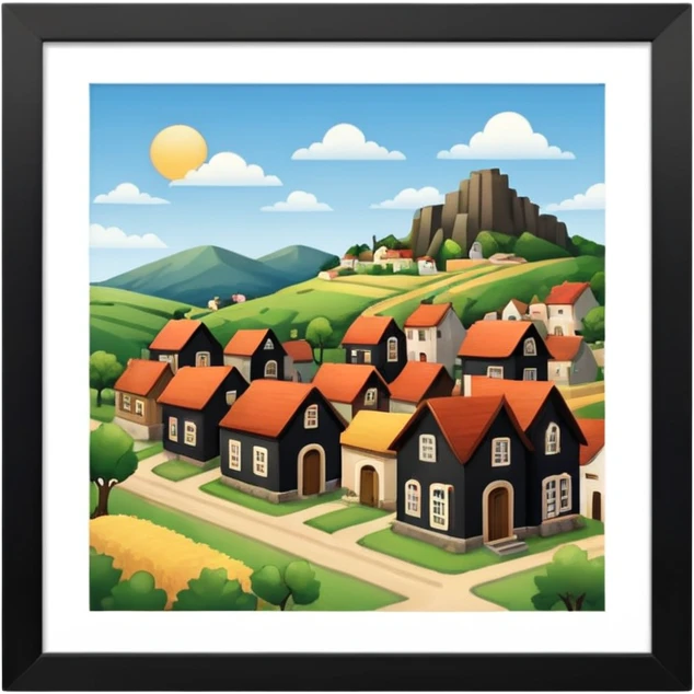 pequeño pueblo emoji