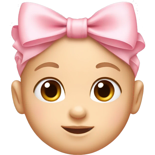 baby pink bow emoji