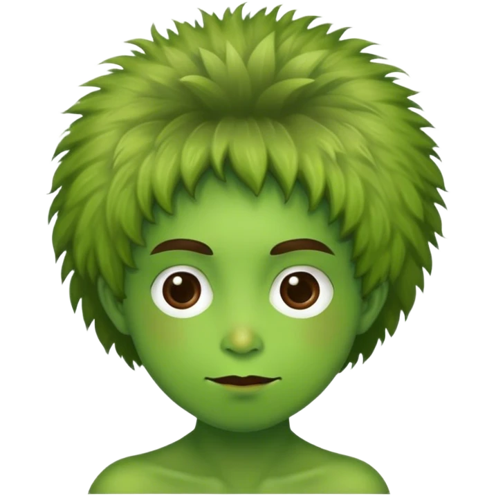 A kiwi as a human  emoji