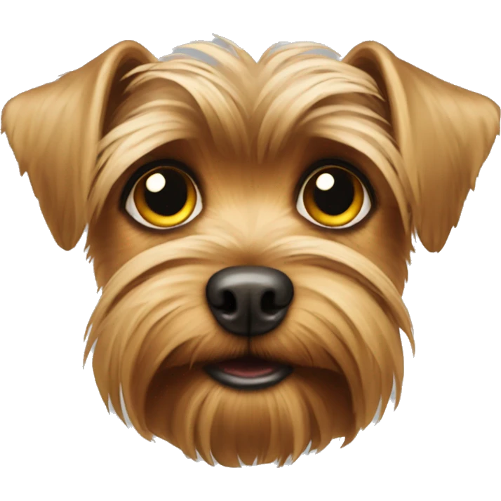 Yorkshire Terrier face with sad eyes emoji