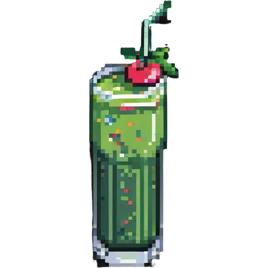 fresh juice in a tall glass emoji