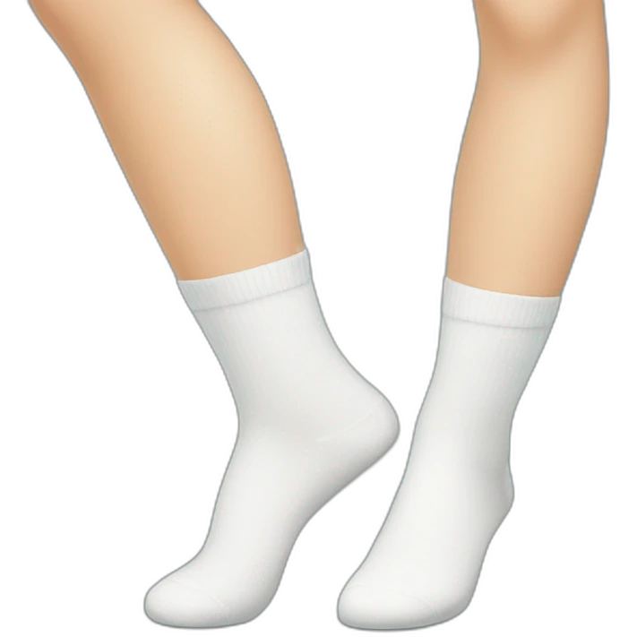 Women in White socks emoji