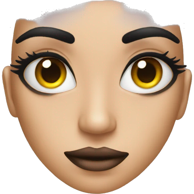 An emoji with eye shadow  emoji
