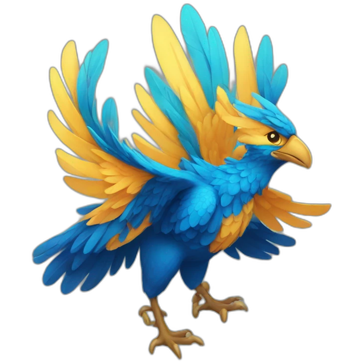 Phoenix bleu emoji