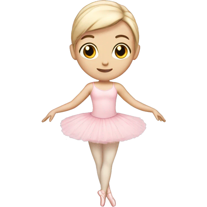 Soft pink ballerina stuff with pale skin emoji