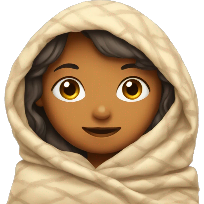 girl in a blanket emoji